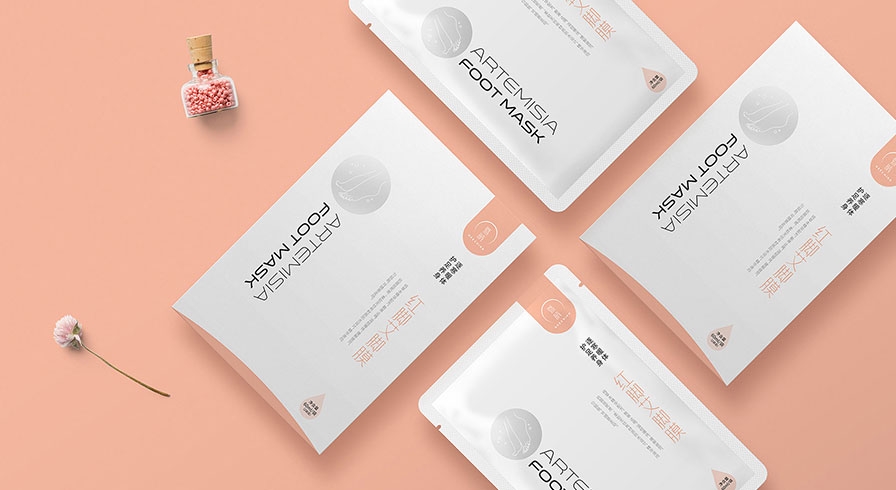 暨晴面膜脚膜护肤品包装设计