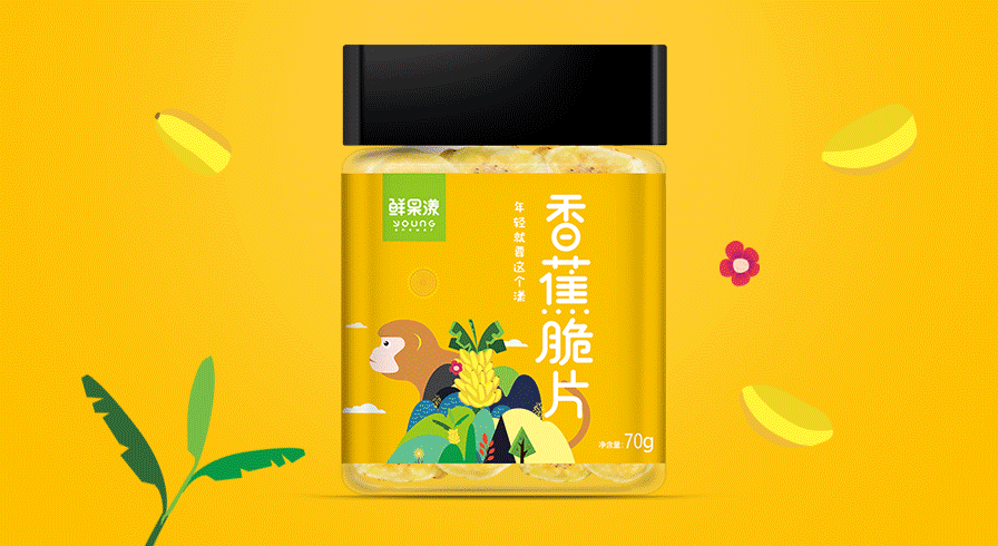 鲜果漾水果干制品包装设计